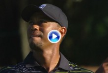 Tiger Woods entregó 77 golpes pero dejó su marca al firmar el mejor de la jornada (VÍDEO)