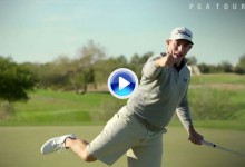 Scott Stallings recrea algunas de las celebraciones más famosas en el mundo del golf (VÍDEO)