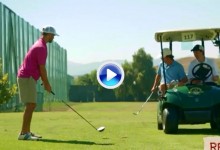Los Bryan Bros. desafian su propia integridad física: Trick Shots desde el carro de golf (VÍDEO)
