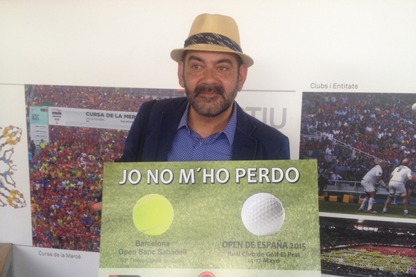 José Corbacho promocionando el Open de España