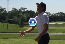 El retorno de Romain Béchu: Showtime en estado puro con los palos de golf… por los aires (VÍDEO)