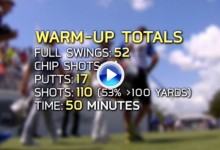 Esta es la rutina del mejor jugador del planeta antes de comenzar una ronda de golf (VÍDEO)