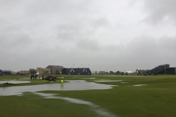 Lluvia en St. Andrews Foto @EuropeanTour