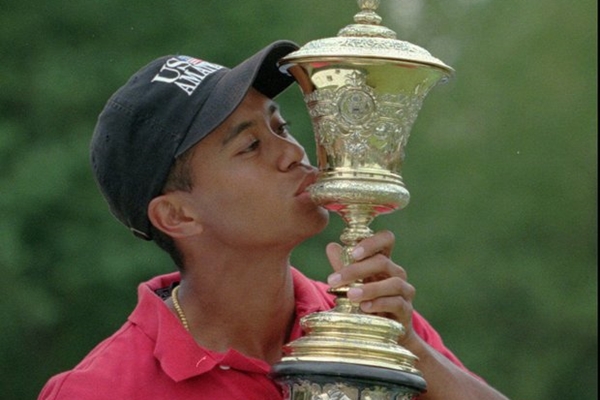 Tiger Woods ganó el US Amateur en tres ocasiones. Imagen: AP