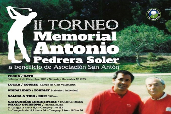 Cartel del II Memorial Antonio Pedrera