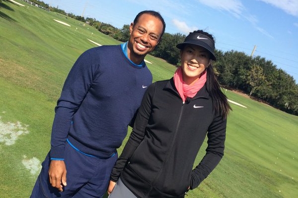Tiger Woods y Michelle Wie