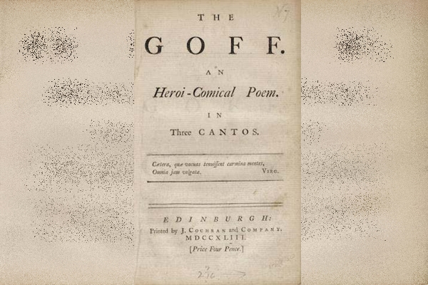 Libro Bonhams The Goff. An Heroi-Comical Poem