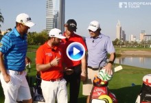 Sullivan, Pieters, Wisberger y Uihlein improvisaron una competición de golf… ¡sin palos! (VÍDEO)
