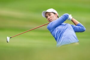 Carlota Ciganda durante la primera ronda del Evian Championship 2016. Foto: LET