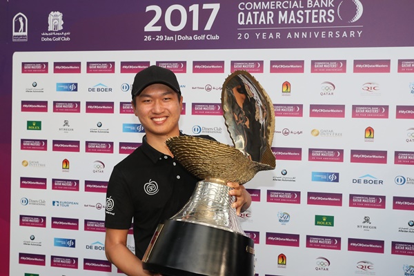 El asiático se convierte en el tercer golfista más joven de la historia en llegar al tercer triunfo en Europa. Foto: @EuropeanTour
