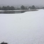 Vista inusual del 18 de Las Colinas Golf