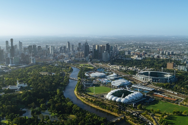 Melbourne, capital de Victoria, Australia