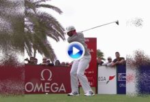 Vea el potente swing de Sergio a cámara lenta. El de Castellón lidera en Dubai con 3 de ventaja (VÍDEO)