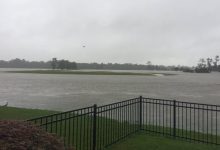 Houston está en vilo por el paso del huracán Harvey. Multitud de campos, afectados por la lluvia