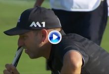 Sergio hizo su debut en el PGA de la mejor manera: birdie en su 1ª bandera con este gran putt (VÍDEO)