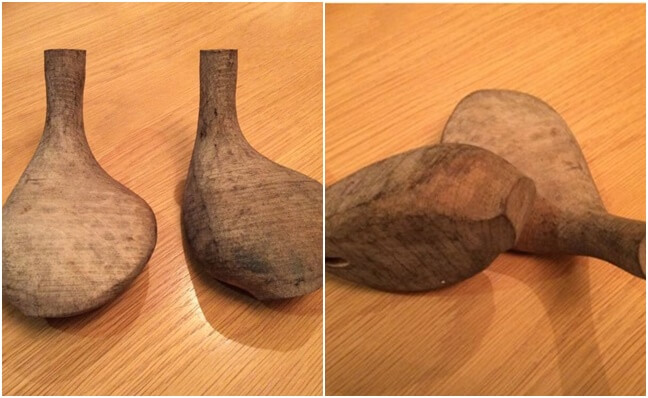 1915-1920 Cabezas de maderas en proceso de producción