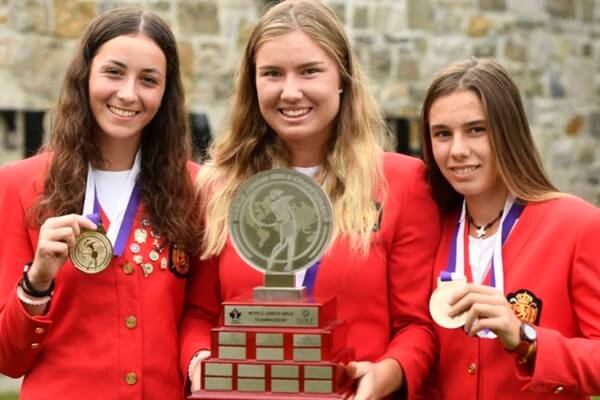 Blanca Fernández, Dimana Viudes y Elena Arias, Campeonas del Mundo Junior Blanca Fernández, Dimana Viudes y Elena Arias, Campeonas del Mundo Junior