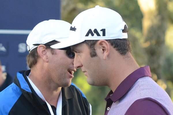 Tim Mickelson y Jon Rahm durante el pasado Andalucía Masters. Foto OpenGolf.es
