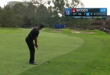 VÍDEO: Tiger Woods fue el autor de este golpazo, dejó la bola dada desde 119 metros ¡espectacular!
