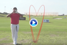 Larrazábal y el European Tour felicitaron San Valentín con un corazón de lo más especial (VÍDEO)