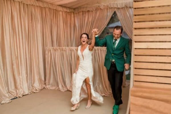 Sergio García durante su boda. Foto: Lindberg