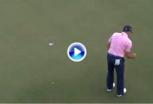 ¡Grande García! Sergio sacó el puño y toda su rabia con este putt ganador en el 18 ante Sharma (VÍDEO)