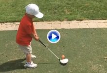 Para Nicklaus, Sorenstam y Leadbetter, este niño de 3 años tiene el mejor swing del mundo (VÍDEO)