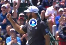 DJ, el Extraterrestre, embocó un putt desde su casa ante la atenta mirada de Tiger Woods (VÍDEO)