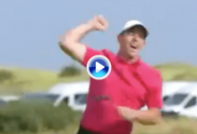 ¡Aquí está Rory! McIlroy enciende el Open con un putt kilométrico para eagle y es colíder (VÍDEO)