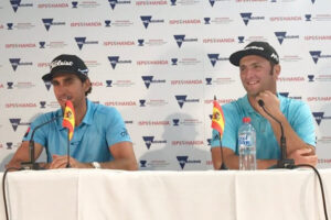 Rafa Cabrera-Bello y Jon Rahm en una imagen de archivo. Foto: PGATour