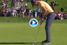 El Golf es duro… Adam Scott y Justin Rose pagaron peaje en el hoyo 5 al bordear el hoyo (VÍDEO)