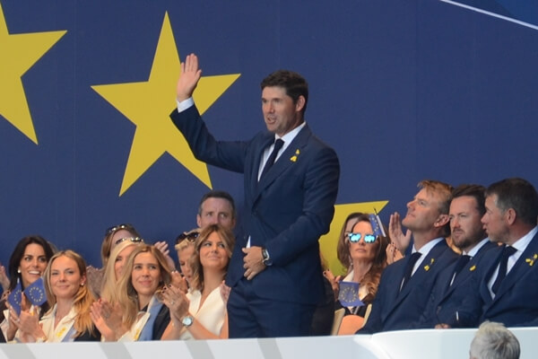 Padraig Harrington durante la presentación de la Ryder Cup de París. Foto: OpenGolf.es