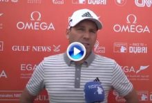 Sergio García tras firmar 66 en Dubai: «He tenido un buen comienzo viniendo de menos a más» (VÍDEO)