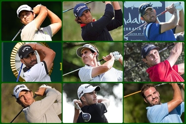 Españoles en Oman. De izda. a drcha. de arriba a abajo, Campillo, Elvira, Larrazábal, Quirós, Fdez.-Castaño, Arnaus, Cañizares, Cantero y Borda