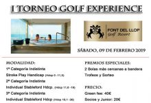 Juega el I Torneo Golf Experience en Font del Llop y volverás a casa con el regalo perfecto para San Valentín