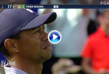 El Golf es duro… Tiger Woods se fue dos veces al agua en el 17. Así fue el cuádruple bogey en la isla