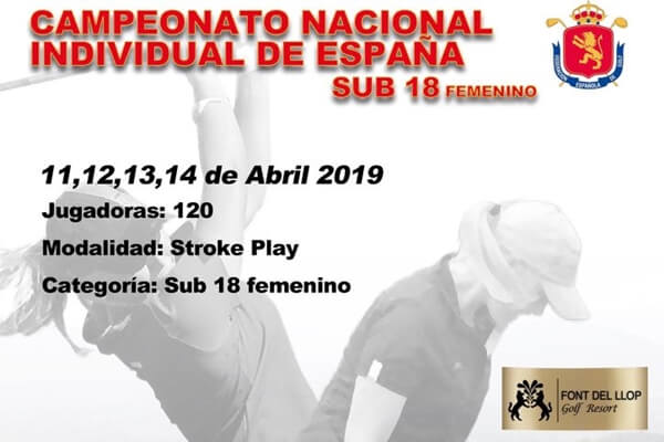 Cartel que anuncia el Campeonato de España Sub 18 Femenino