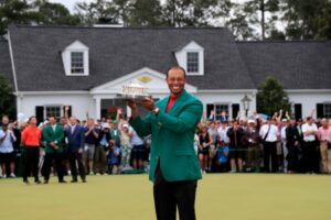 Tiger Woods 5 Chaqueta Verde @TheMasters