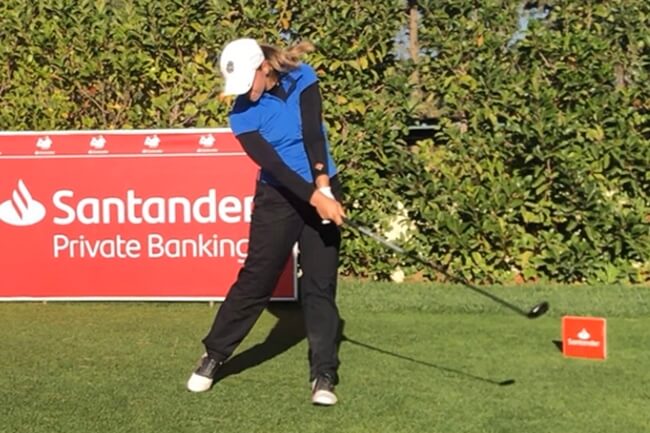 Laura Gómez en acción Laura Gómez en acción