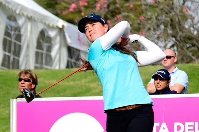 Nuria Iturrioz vuelve a cuajar un mal inicio en el LPGA MEDIHEAL y casi dice adiós al torneo