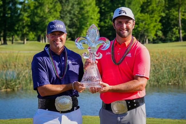 02 19 04 29 Jon Rahm, junto a Ryan Palmer, campeon en el Zurich Classic del PGA Tour