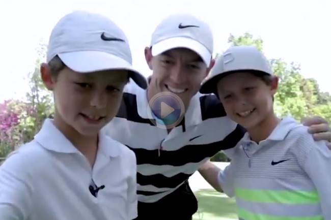 Rory McIlroy niños en Mexico