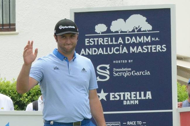 Jon Rahm saludo Valderrama