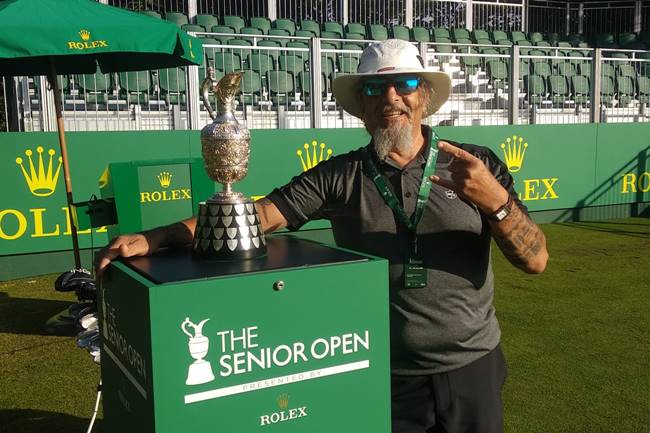 Luis Navalón en el Senior Open del pasado año