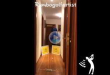 Álvaro Rumbo honra al Masters en su ‘Moving Day’ desde el pasillo de casa con este fantástico golpe