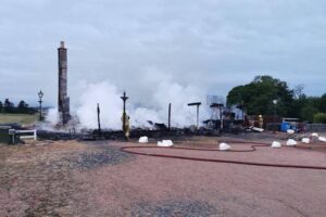 Incendio Charleton Golf Club. Foto @talkgolfscot