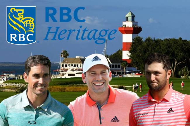 Rafa Cabrera, Sergio Garcia y Jon Rahm en el RBC Heritage en Harbor Town