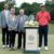 Jon Rahm con Jack Nicklaus y su esposa Bárbara durante la entrega de premios de the Memorial Tournament