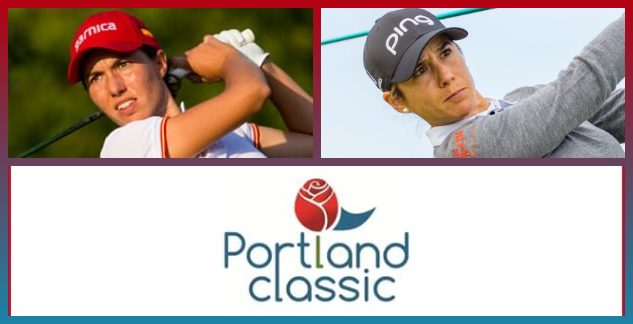 Carlota Ciganda y Azahara Muñoz en el Portland Classic 633x324