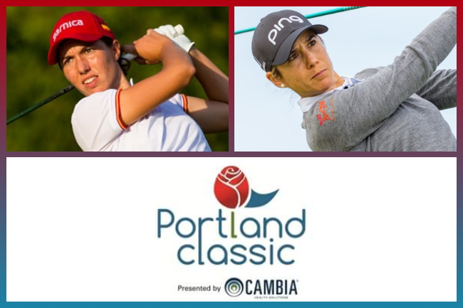 Carlota Ciganda y Azahara Muñoz en el Portland Classic 633x324